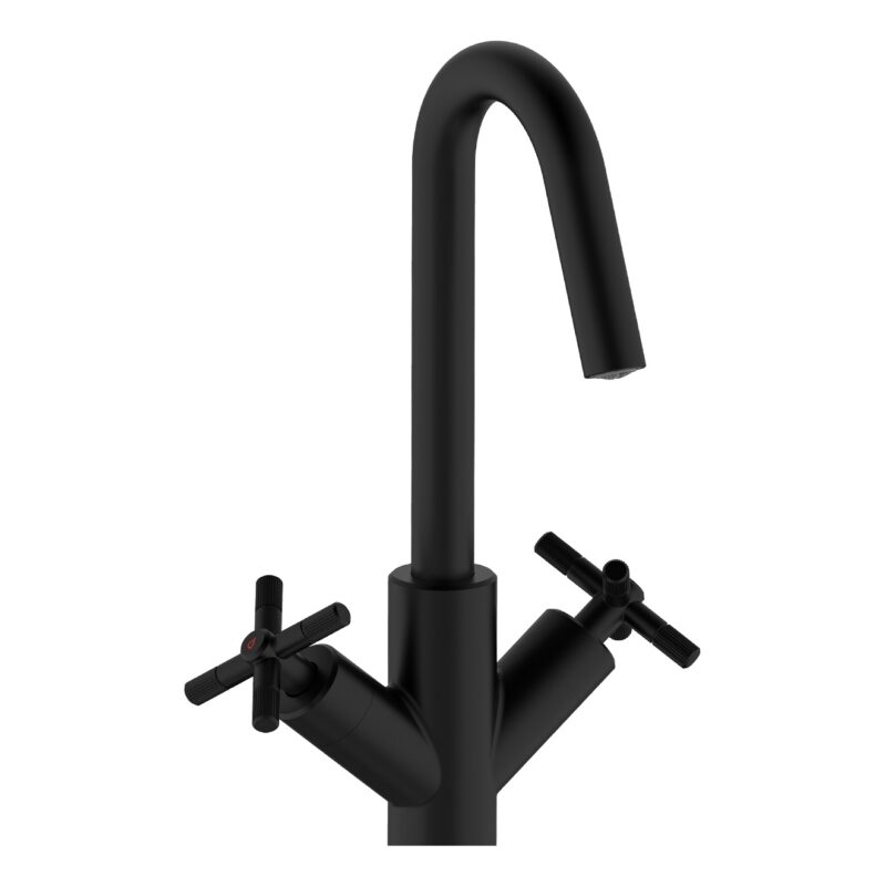 Bristan Cruzar Tall Basin Mixer Tap Black