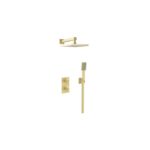 Bristan Cruzar Thermostatic Dual Control Shower Pack 2 Brushed Brass