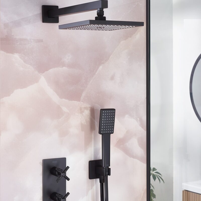 Bristan Cruzar Thermostatic Dual Control Shower Pack 2 Black