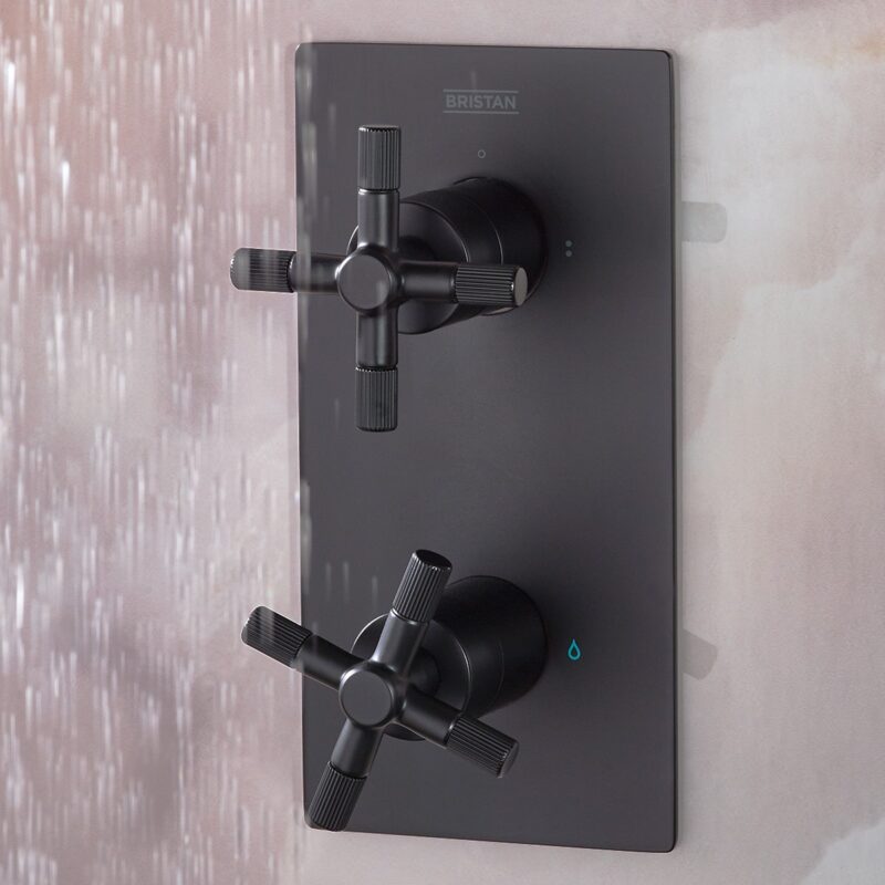 Bristan Cruzar Thermostatic Dual Control Shower Pack 2 Black