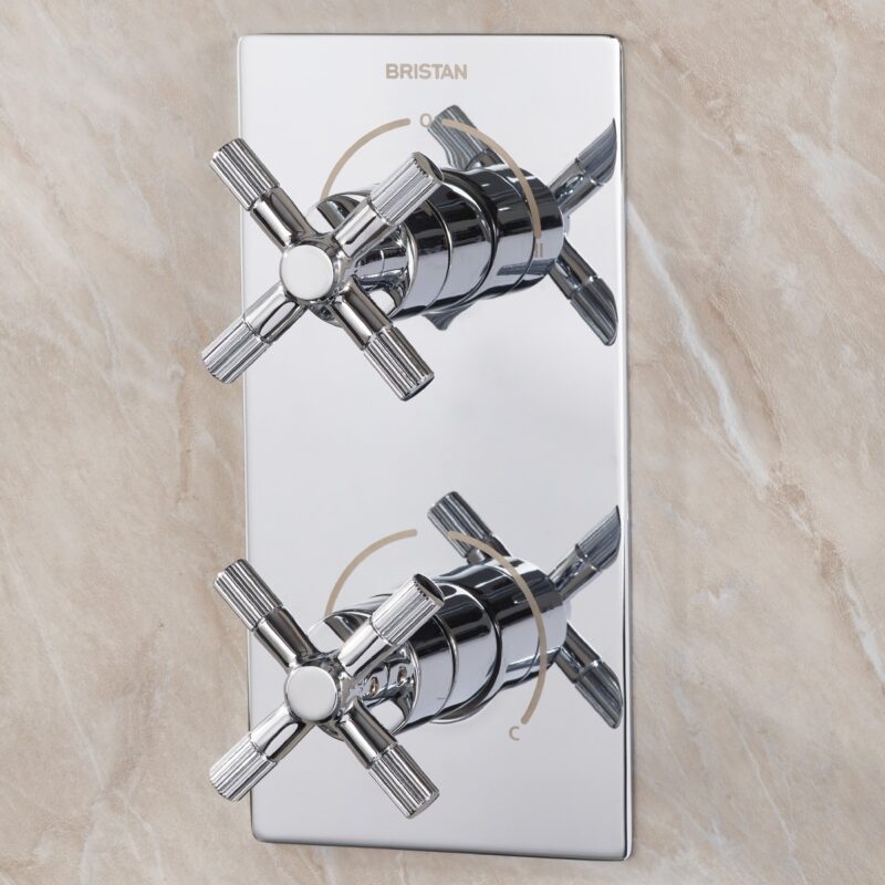 Bristan Cruzar Thermostatic Dual Control Shower Pack 2 Chrome