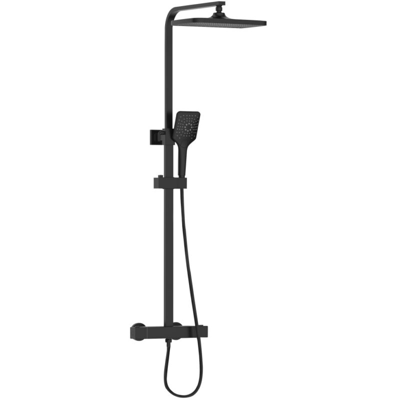 Bristan Craze Adjustable Rigid Riser Diverter Bar Shower Black Bristan Craze Adjustable Rigid Riser Diverter Bar Shower Black