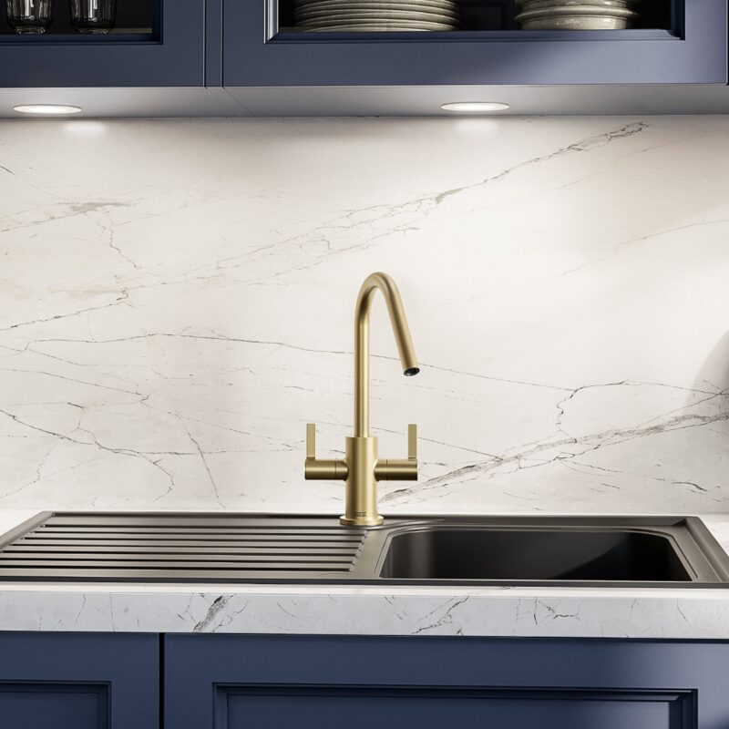 Bristan Cashew Easyfit Monobloc Sink Mixer Brushed Brass