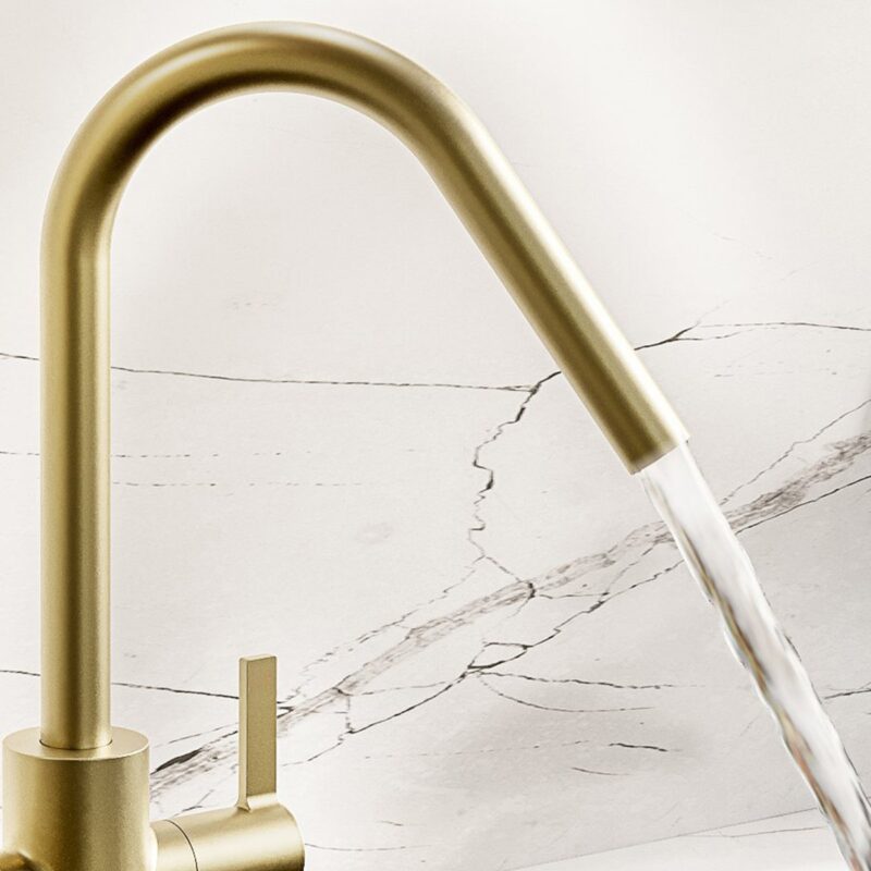 Bristan Cashew Easyfit Monobloc Sink Mixer Brushed Brass