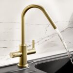 Bristan Cashew Easyfit Monobloc Sink Mixer Brushed Brass