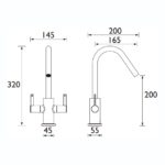 Bristan Cashew Easyfit Monobloc Sink Mixer Chrome