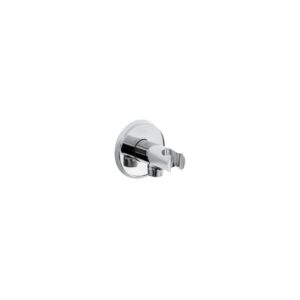 Bristan Round Wall Outlet with Handset Holder Bracket