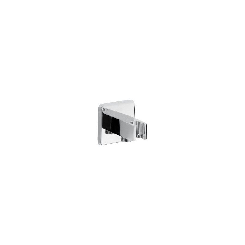 Bristan Square Wall Outlet with Handset Holder Bracket Bristan Square Wall Outlet with Handset Holder Bracket