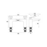 Bristan Delgado Bath Filler Tap Chrome