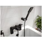 Bristan Delgado Bath Shower Mixer Tap Black