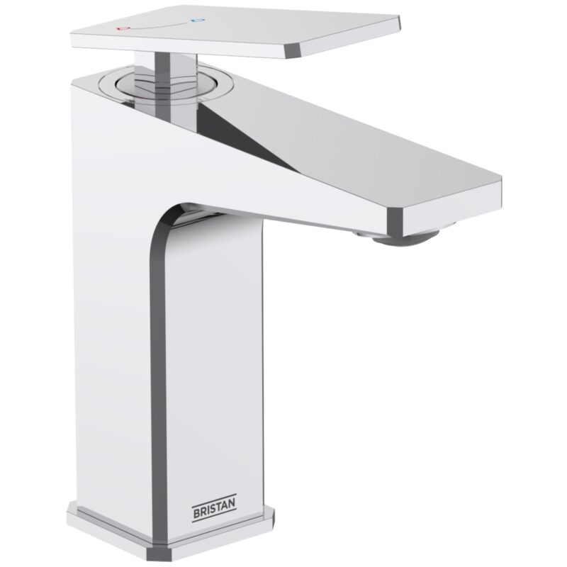 Bristan Delgado Eco Start Basin Mixer Tap with Clicker Waste Chrome Bristan Delgado Eco Start Basin Mixer Tap with Clicker Waste Chrome