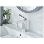 Bristan Delgado Eco Start Basin Mixer Tap with Clicker Waste Chrome
