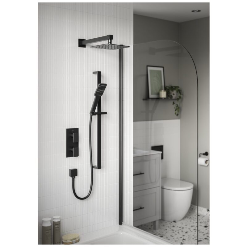 Bristan Delgado Black Concealed Dual Control Shower Pack