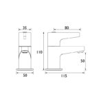 Bristan Design Utility Lever Bath Taps