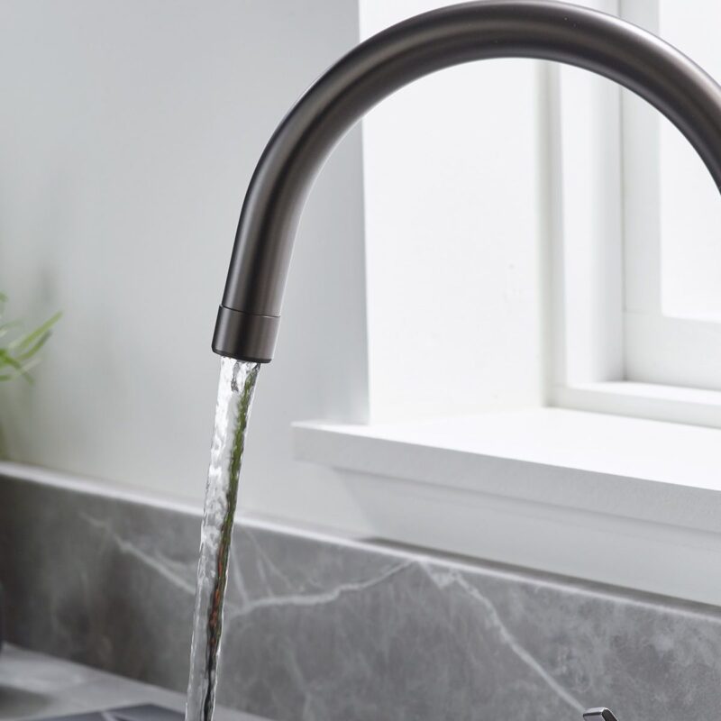 Bristan Echo EasyFit Kitchen Sink Mixer Tap Gun Metal Grey