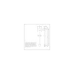 Bristan EVO Riser Rail with Adjustable Fixing Brackets