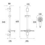 Bristan EVO Shower Kit with Large Multi Function Handset
