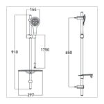 Bristan Multi-Function Extended Slide Bar Shower Kit