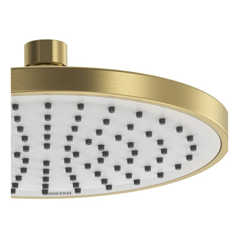 Bristan ABS 200mm Round Fixed Head Brushed Brass