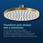 Bristan ABS 200mm Round Fixed Head Brushed Brass