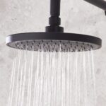 Bristan ABS 200mm Round Fixed Head Black