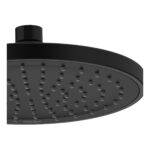Bristan ABS 200mm Round Fixed Head Black