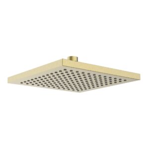 Bristan ABS 200mm Square Fixed Head Brushed Brass