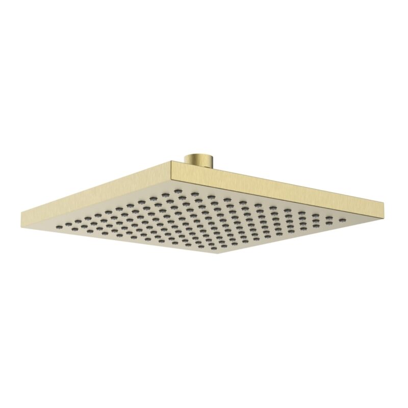 Bristan ABS 200mm Square Fixed Head Brushed Brass Bristan ABS 200mm Square Fixed Head Brushed Brass