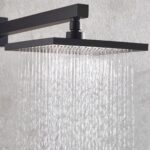 Bristan ABS 200mm Square Fixed Head Black