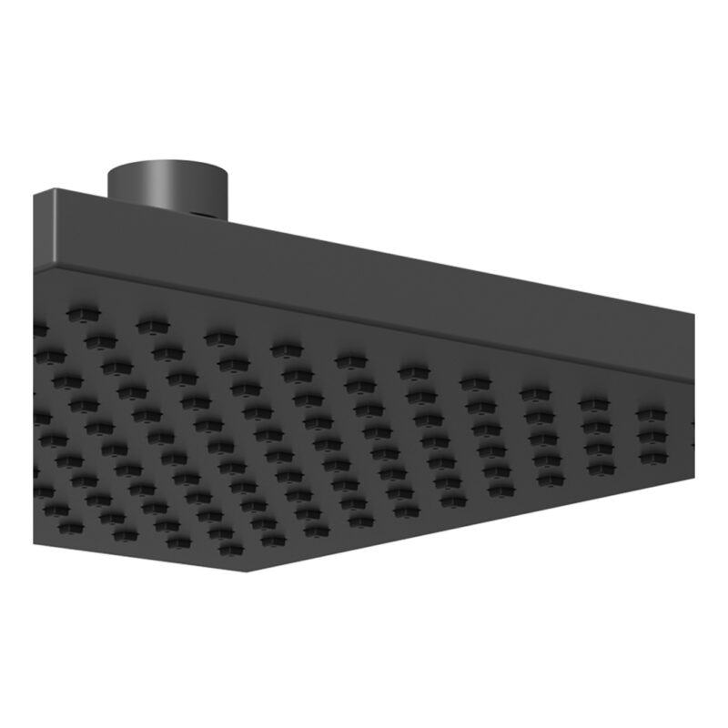 Bristan ABS 200mm Square Fixed Head Black