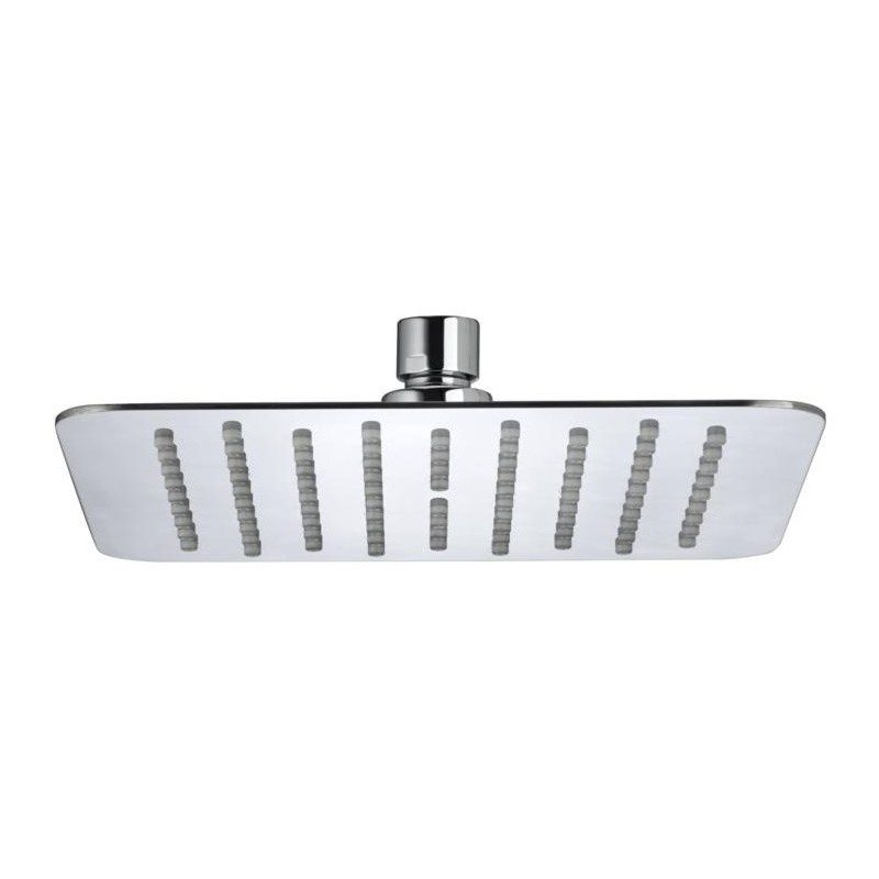 Bristan Stainless Steel Slimline 200mm Square Fixed Head