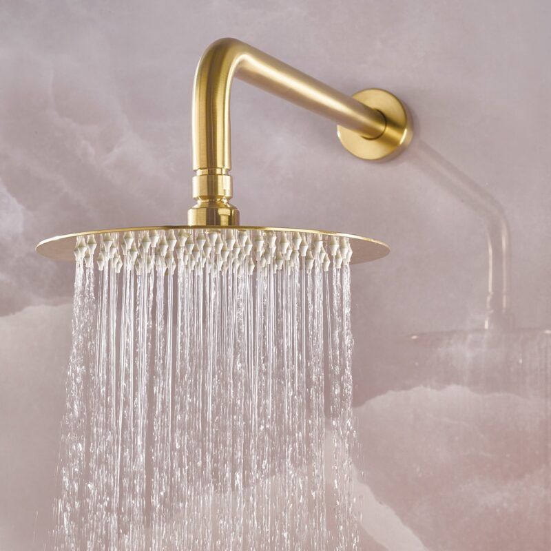 Bristan Frammento Concealed Dual Control Shower Pack 2 Brushed Brass