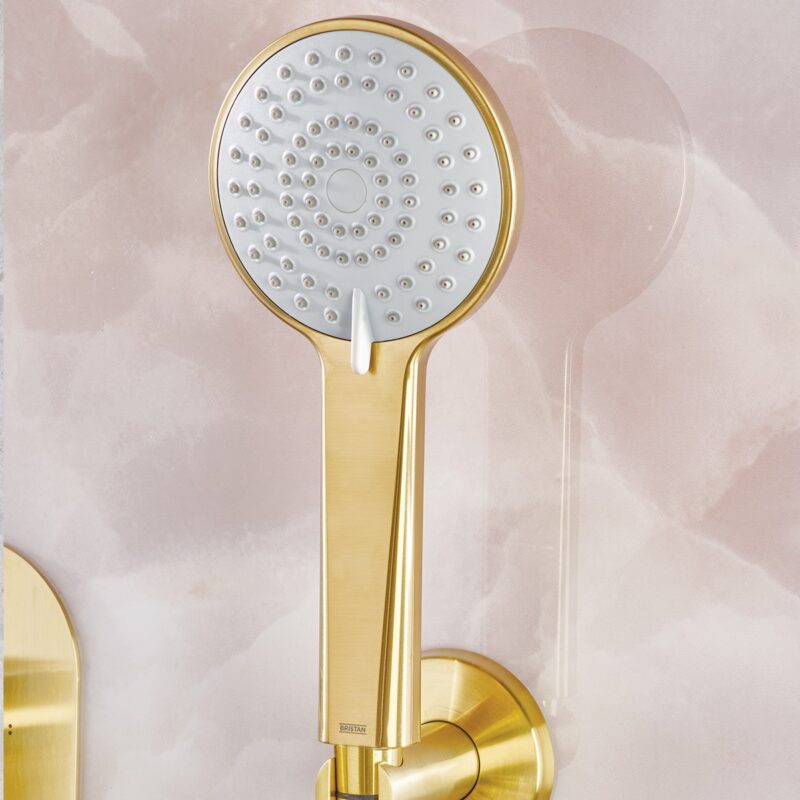 Bristan Frammento Concealed Dual Control Shower Pack 2 Brushed Brass