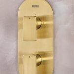 Bristan Frammento Concealed Dual Control Shower Pack 2 Brushed Brass