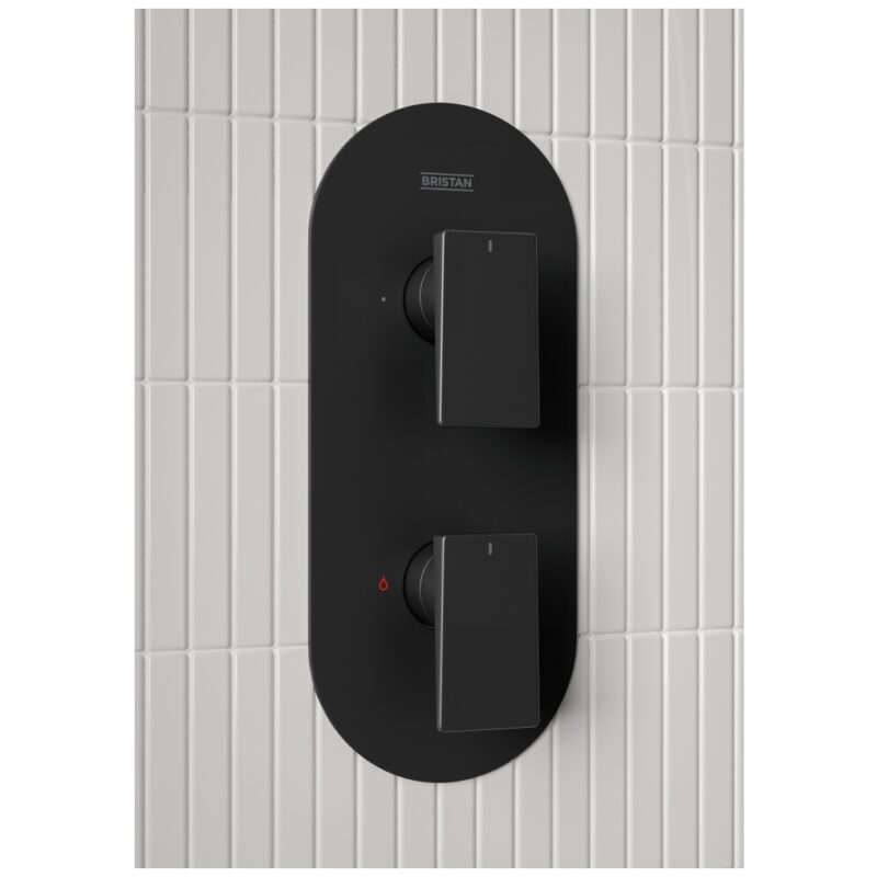 Bristan Frammento Black Concealed Dual Control Shower Pack