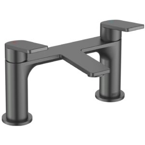 Bristan Frammento Bath Filler Tap Gun Metal Grey