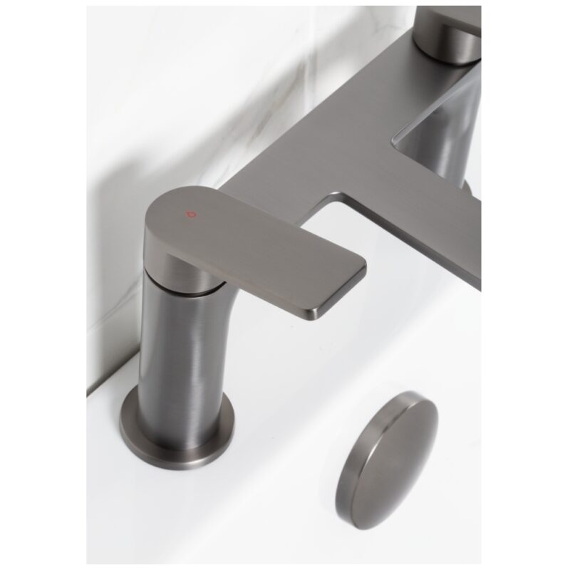 Bristan Frammento Bath Filler Tap Gun Metal Grey