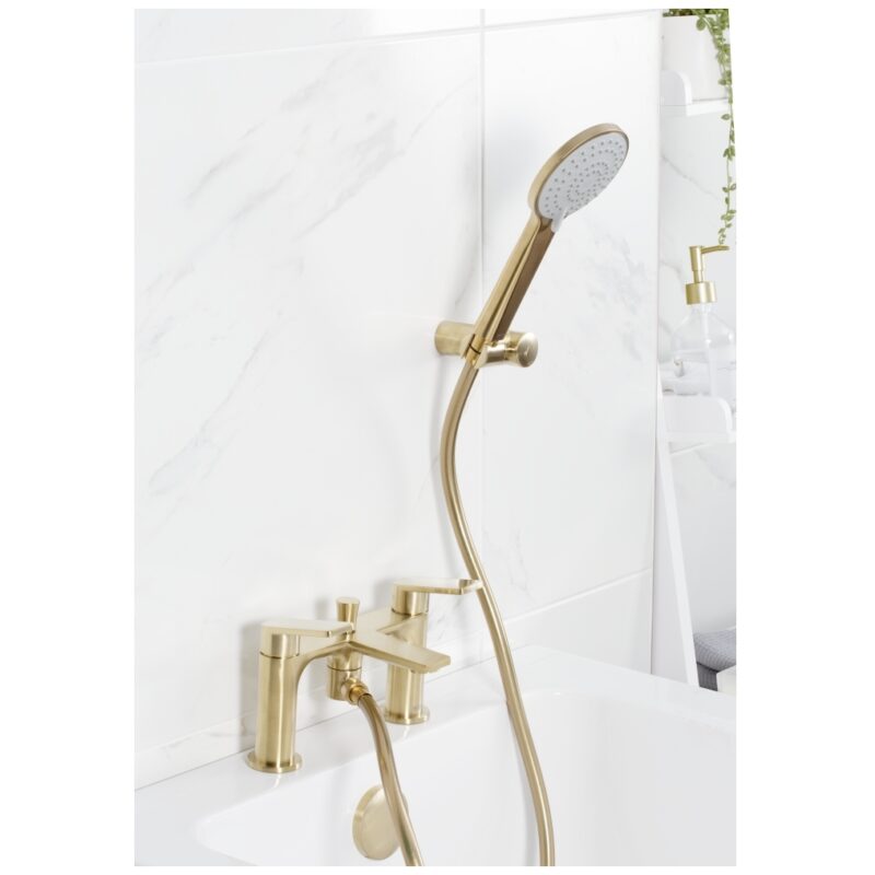 Bristan Frammento Bath Shower Mixer Tap Brushed Brass