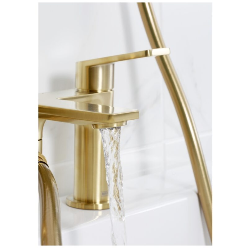Bristan Frammento Bath Shower Mixer Tap Brushed Brass