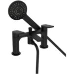 Bristan Frammento Bath Shower Mixer Tap Black