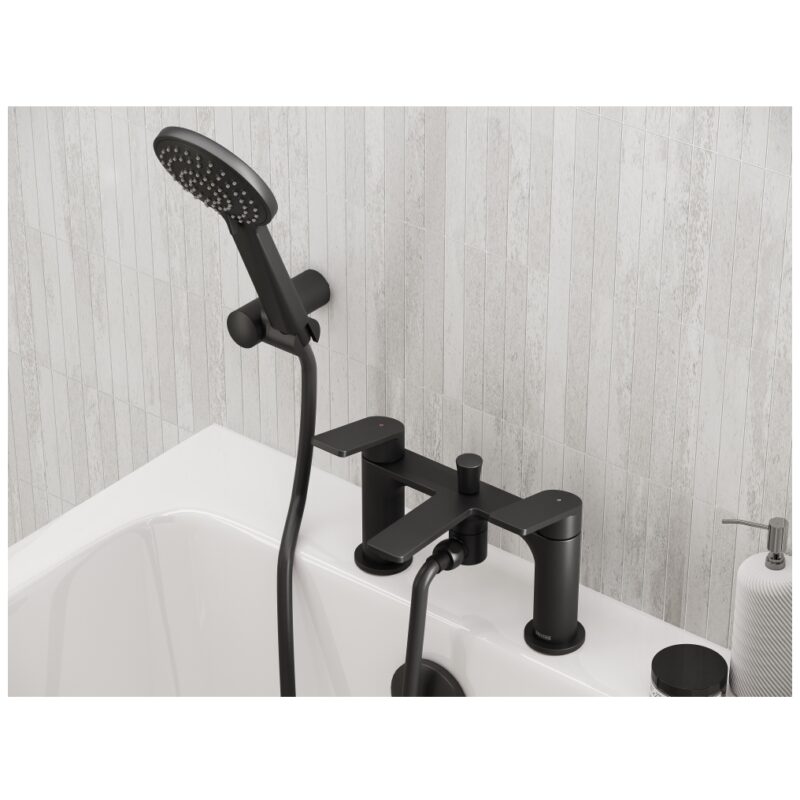 Bristan Frammento Bath Shower Mixer Tap Black