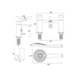 Bristan Frammento Bath Shower Mixer Tap Chrome