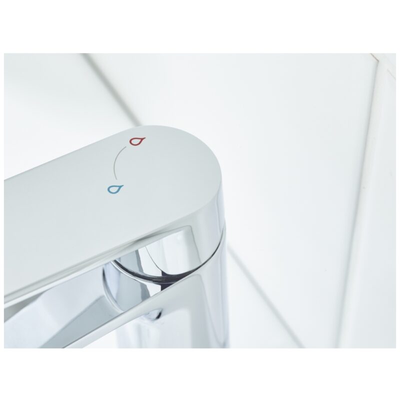 Bristan Frammento Eco Start Basin Mixer with Clicker Waste Chrome