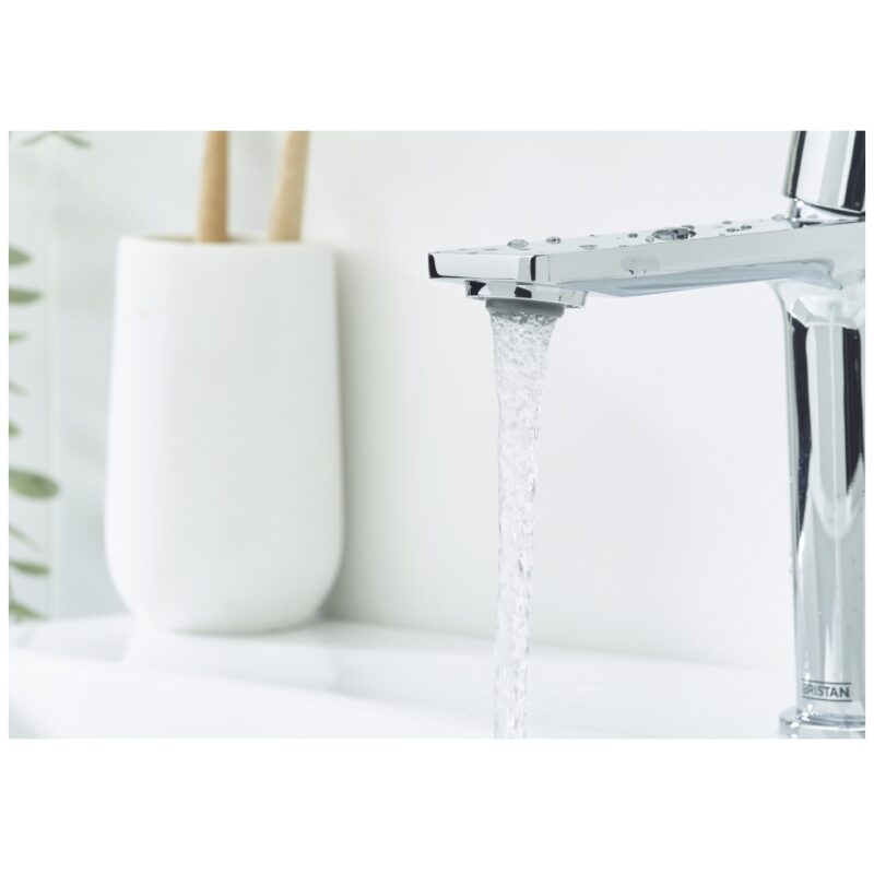 Bristan Frammento Eco Start Basin Mixer with Clicker Waste Chrome