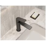 Bristan Frammento Eco Start Basin Mixer with Clicker Waste Gun Metal