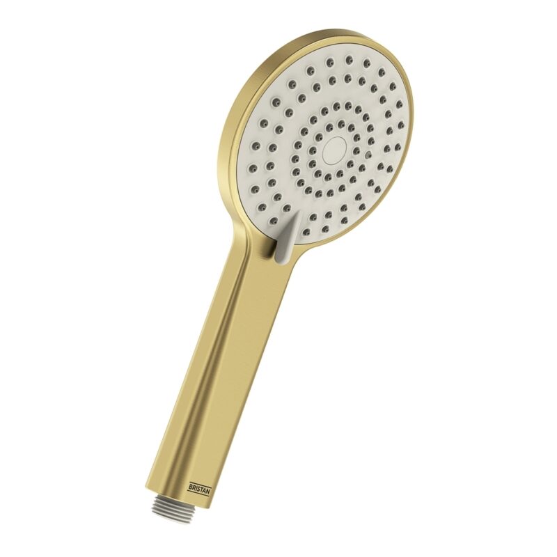 Bristan Multi Function Shower Handset Brushed Brass Bristan Multi Function Shower Handset Brushed Brass