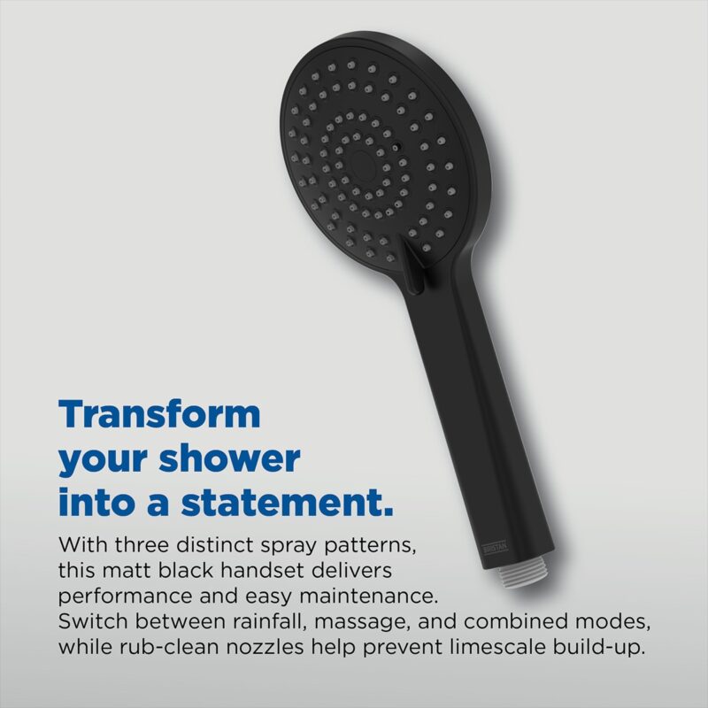 Bristan Multi Function Shower Handset Black