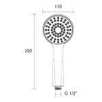 Bristan Multi Function Shower Handset Black