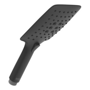 Bristan Large Square 3 Function Push Button Shower Handset Black