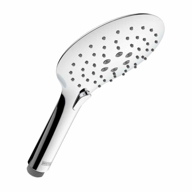 Bristan Large Round 3 Function Push Button Handset